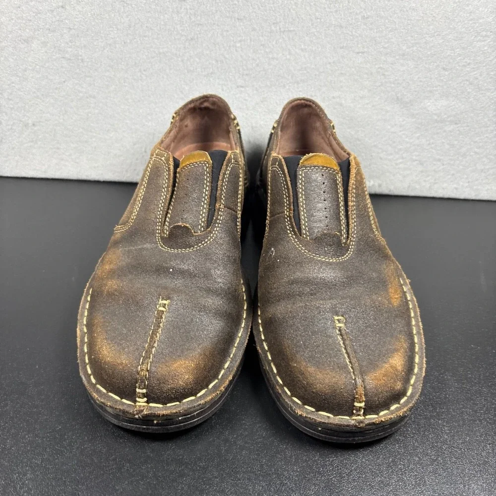 Clarks Garnett 35143 Brown‎ Loafer Shoes Leather Sneakers Size 10M Slip On